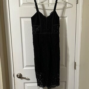 Elegant Black Lace Dress